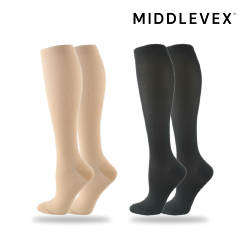 Middlevex Compression Socks (4 Pairs) 20-30 mmHg