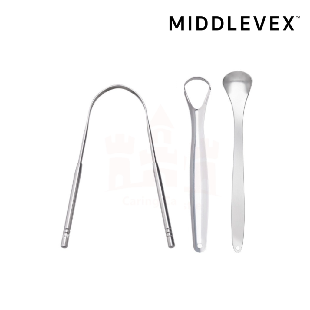 Middlevex 3-in-1 Tongue Scraper Set